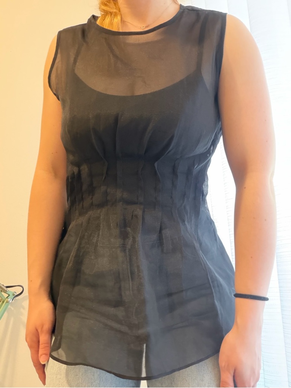 Endless Rose Sheer Black Blouse